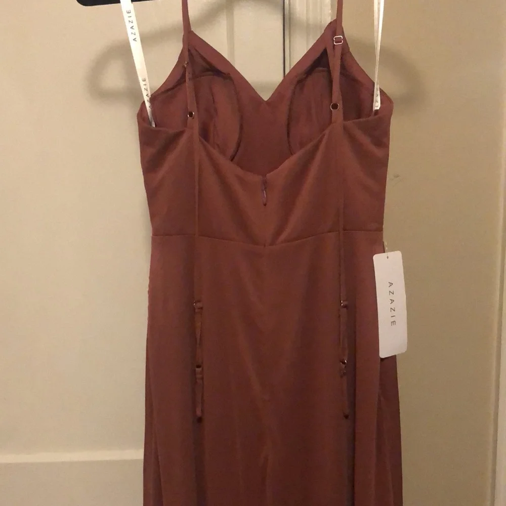 Azazie bridesmaid dress- desert rose , size A4 Never worn!! - Picture 3 of 3